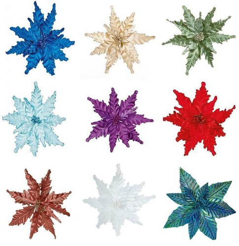 Glitter poinsettia christmas - glitter,