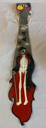 Horror tie skeleton cape - skeleton, w/