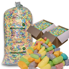 COLOURED PACKING PEANUTS ANY QTY BIODEGRADABLE VALUE LOOSE VOID FILL CHIPS