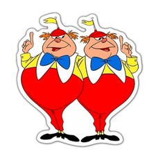 FLAT BACK RESIN - TWEEDLE DEE