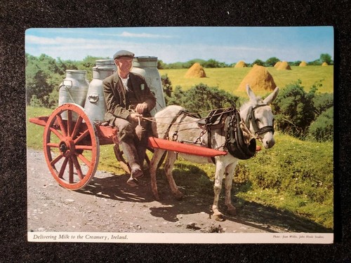 Milkman with donkey carriage