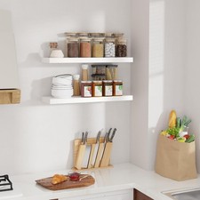 Floating Shelves Auction Wall