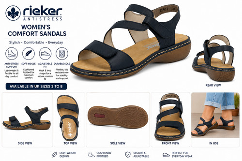 Rieker womens slim fit navy - rieker,