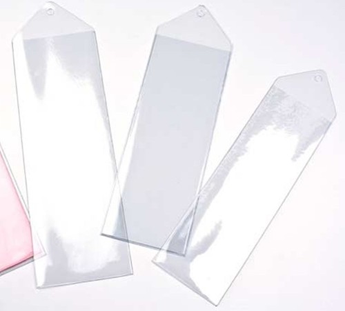 Vinyl bookmark sleeves - 3, sizes