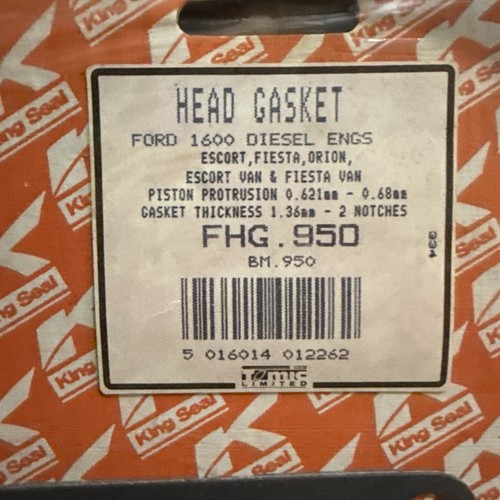 Bm950 head gasket - gasket, ford