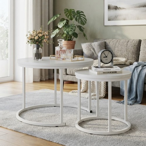 Elegant white metal - white, frame