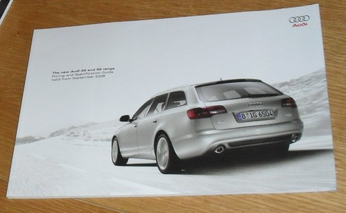 Audi brochure 2008 2 0 - a6,