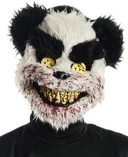 Adult Charles Teddy Bear Mask Scary Zombie Halloween Fancy Dress Accessory UK