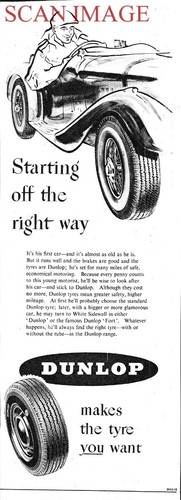 Advert dunlop motor vehicle - dunlop,