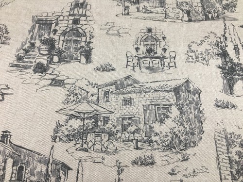 Maison toile linen fabric - maison,