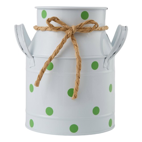 Vintage polka dot metal - vintage, vase