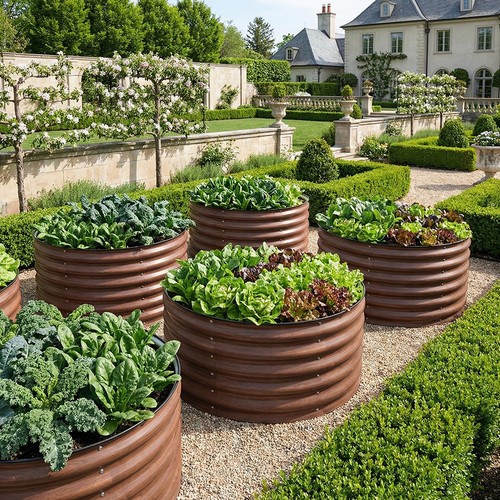 Yard garden metal - metal, raised