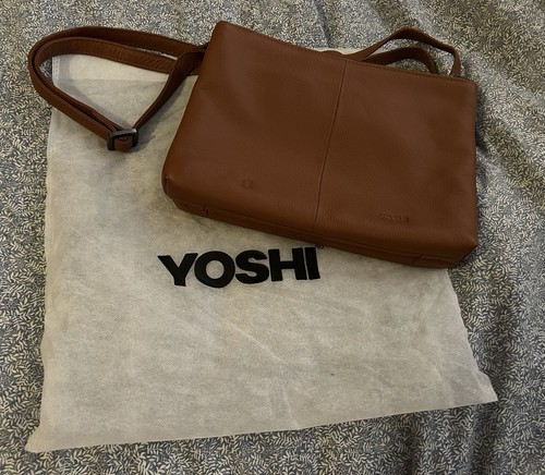 Yoshi brown leather crossbody - yoshi,