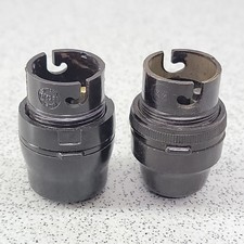2 Vintage Brown Bakelite