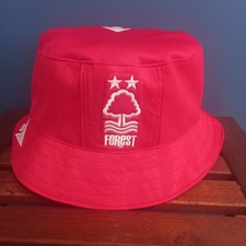 NOTTINGHAM FOREST FC  Bucket Hat made from Upcycled Official MACRON shirt