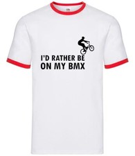 I'd Rather Be On My BMX - Mens Ringer - Bike Bicycle Trick