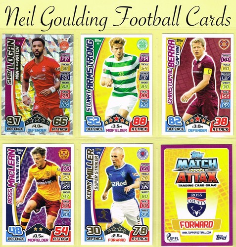 Topps spfl match attax - match, 2017-18