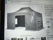 BULHAWK® 3x4.5m COMMERCIAL GRADE HEAVY DUTY GAZEBO MARKET STALL MARQUEE GREY 