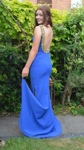 Prom dress blue size pia - size, 10