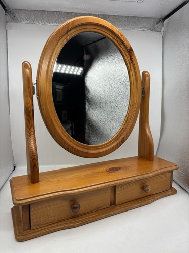 Vintage pine table - top, oval