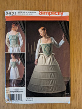 Simplicity 2621 16th Century Undergarments US Size 16 18 20 22 24  UNCUT NEW
