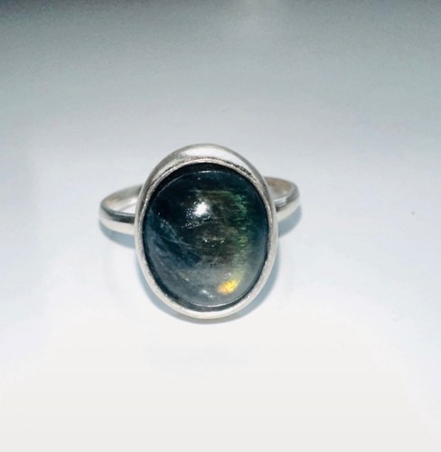 Real black opal ring - black,