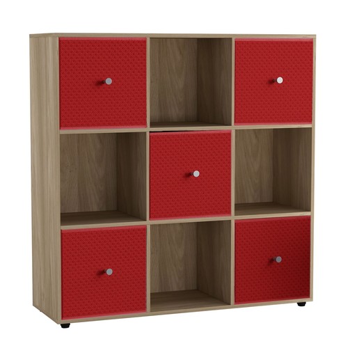 Cube oak bookcase - cube, shelving