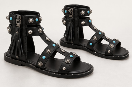River island black studded - river,
