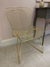 Gold Metal Wire Chair