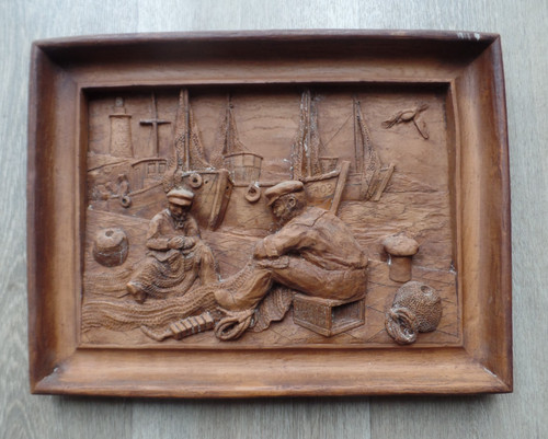 Vintage french hand carved - vintage,