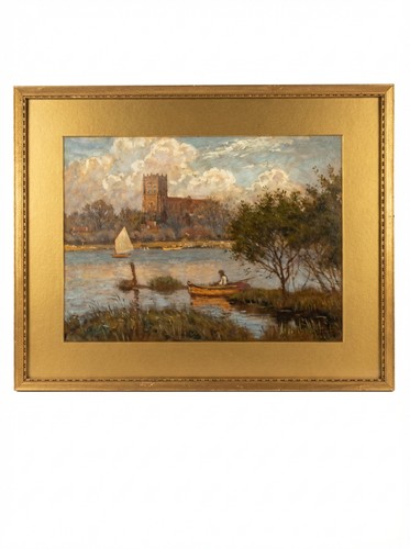 Bevan framed landscape print - a.bevan,