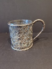CHINESE EXPORT SILVER TANKARD