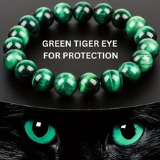 Green Tiger Eye Bracelet –
