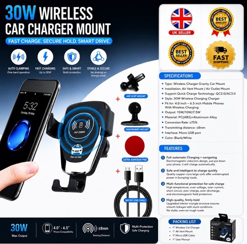 Wireless charging phone car - wireless,