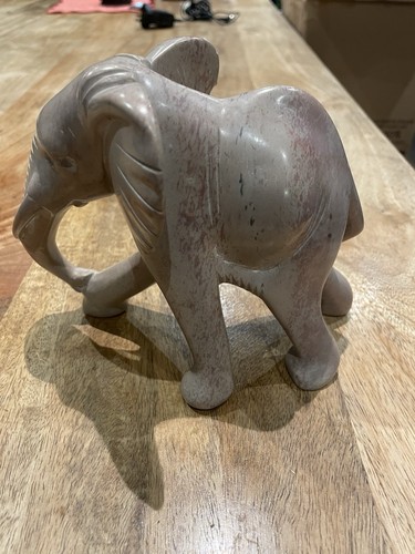 Carved stone elephant heavy - stone,