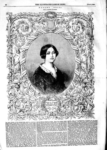 Original old antique print - old,