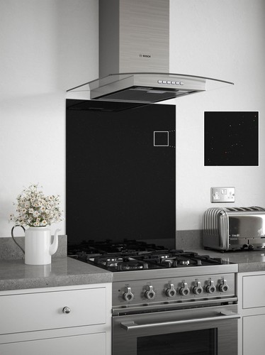 Self adhesive glass - adhesive, splashback