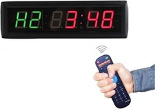 GANXIN 1.8 Inches LED Fitness Timer Clock for Interval Workout Gym Timer