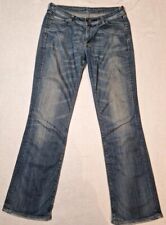 Levis Europa Vintage Boot Cut Jeans Mens W32 L34 Embroidered Pockets Blue Denim 