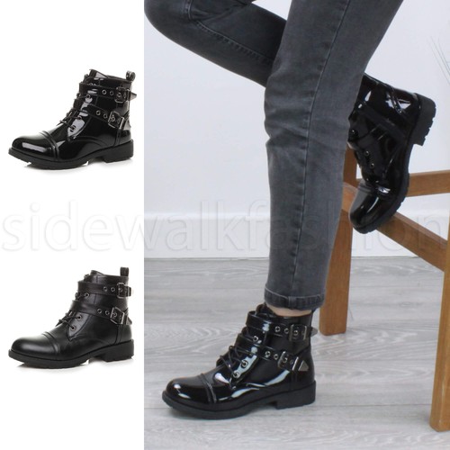 Womens ladies strappy buckle