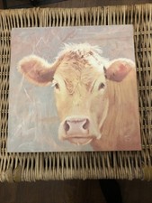 Laura Ashley Cow On Canvas