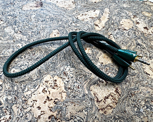 Audioquest green braided - green, 1m