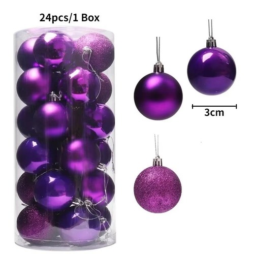 30mm christmas decor baubles - 30mm,