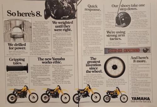 1983 yamaha yz80 yz125 - 1983,