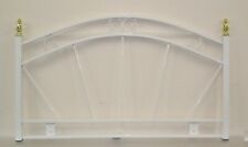 90cm  Single Metal Headboard in White finish NEW