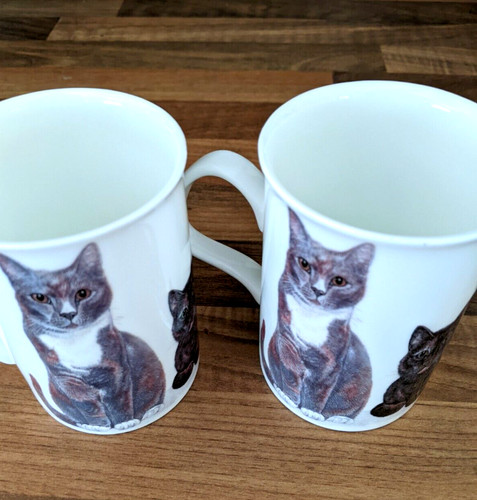 Cat mug rare pair - rare, roy