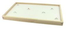 Stackable Natural Wooden Jewellery Display Tray with Choice of Insert