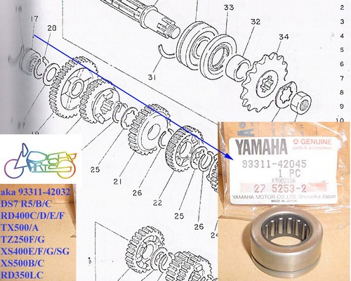 Yamaha ds7 rd400 xs500 - rd400,