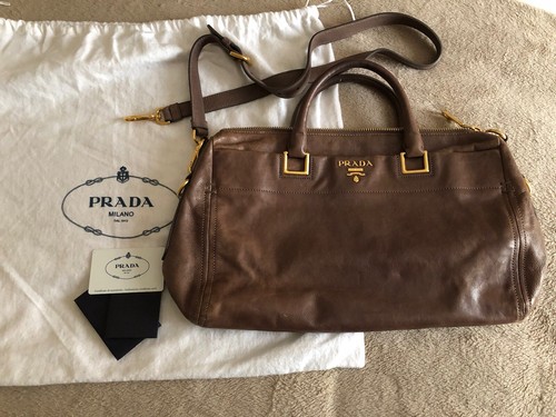 Prada bag genuine brown - bag,