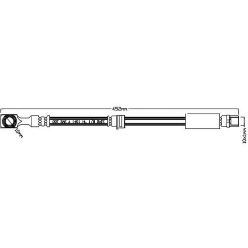 Abtex brake hydraulic hose - brake,